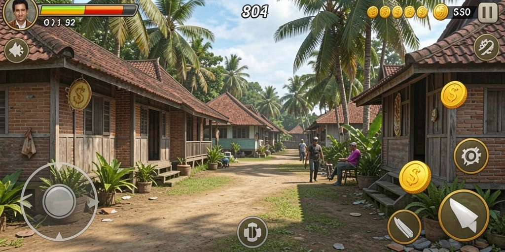 Fitur multiplayer yang mendukung game bersama teman.