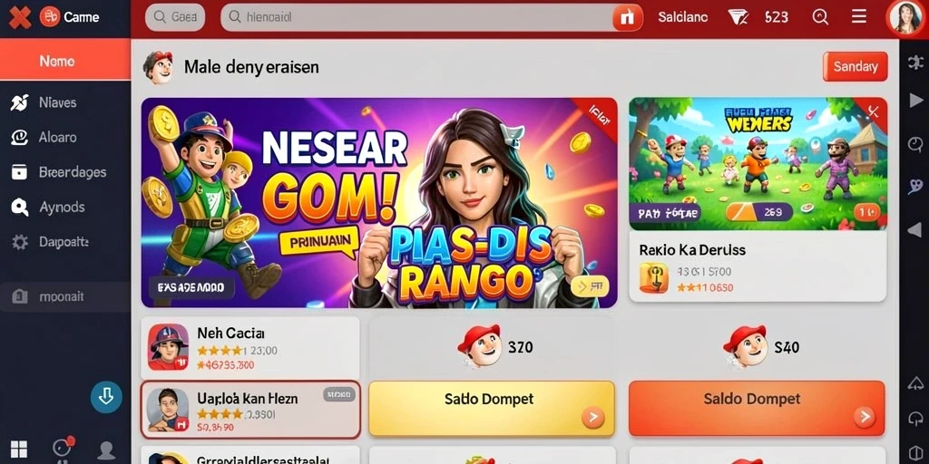 Grafis yang menawan dan warna yang cerah.