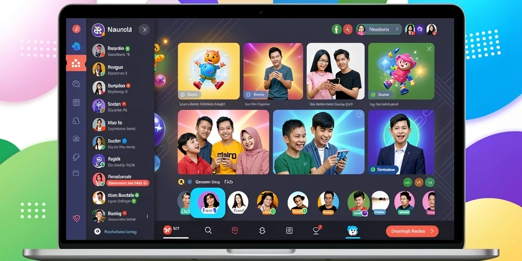 Dunia fantasi yang indah dan menakjubkan.