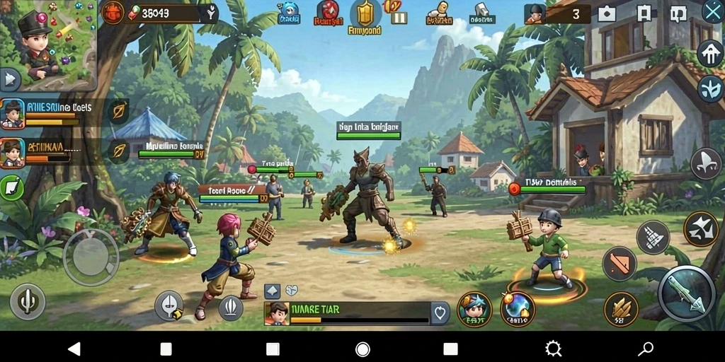 Screenshot dari mode permainan yang seru.